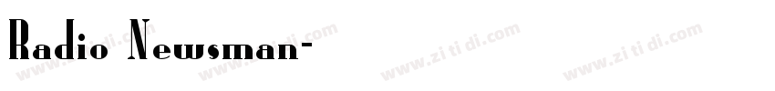 Radio Newsman字体转换